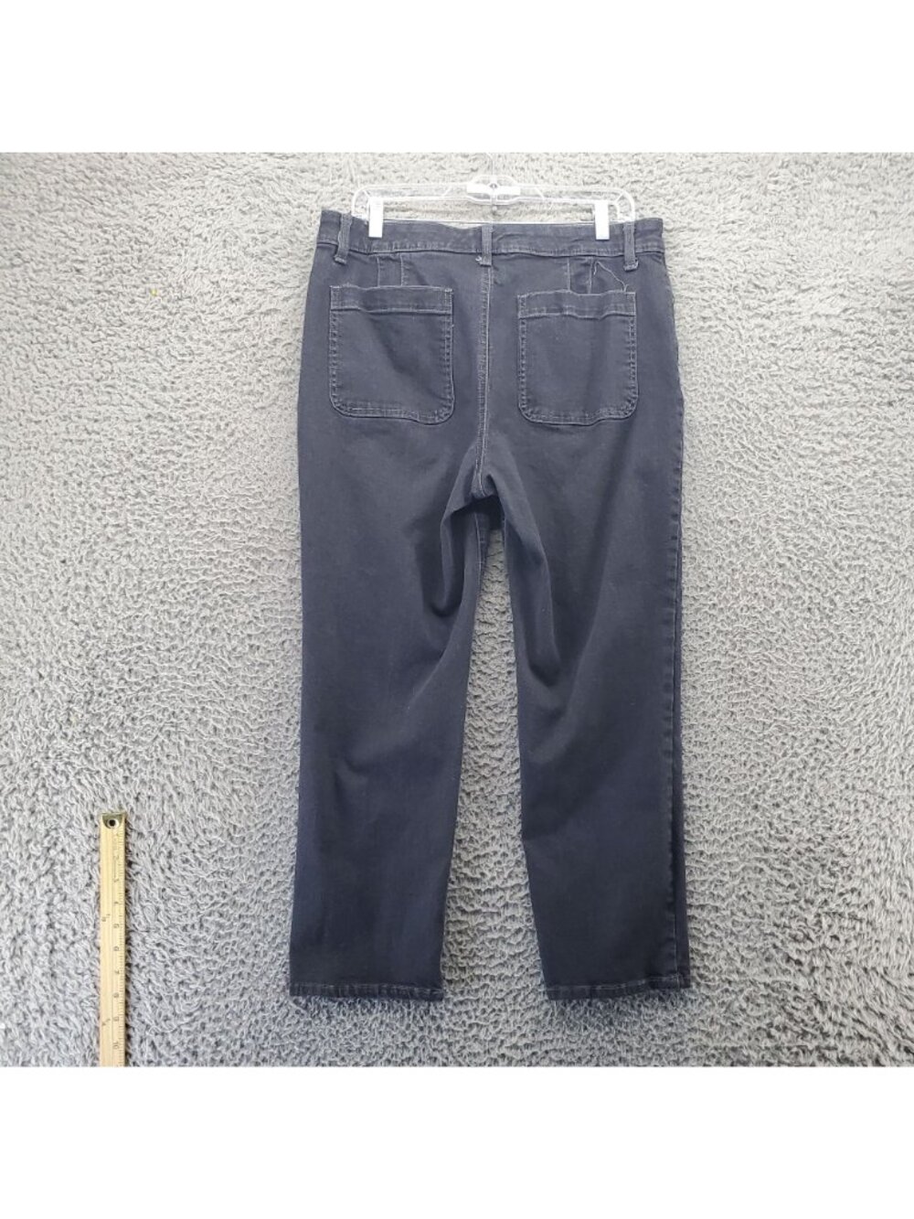 Talbots Jeans Womens Size 12 Blue Slim Straight Ankle Stretch Denim - Picture 10 of 11